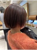 【森　ゆうや】ストレートショート×髪質改善×カラー
