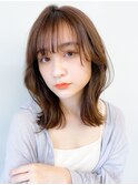 オンブレグレージュオリーブベージュくびれミディ大人美人