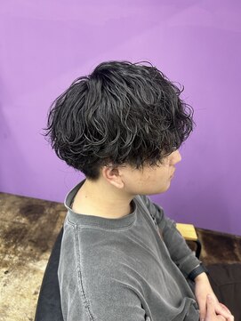 ソル(sol.) 波巻きパーマ メンズマッシュ