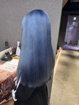 ペレ 栄店(PELE) デザインカラー/レイヤーカット/ウェットヘア/オリーブベージュ