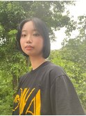 暗髪Bob