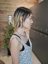 ベイショア(Bay Shore NY)&nbsp;プレイングカラーミニボブ外ハネボブアンブレラカラー