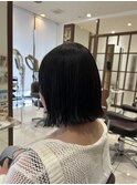 切りっぱなしボブ