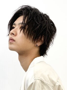 エルマーク 高槻(L-MARK) センターパート/波巻きパーマ/スパイラルパーマ/men's