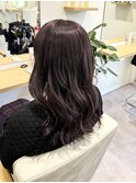 髪質改善カラー/透明感バイオレット/バイオレットブラウン