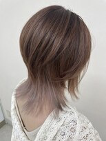 ウィールール 手稲店(WE RULE) インナーカラーミニボブウルフカット透明感シルバーアッシュ