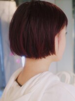 ランド(LAND)&nbsp;ダークチェリーレッドショートボブ