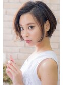 前下がり後頭部ふんわりショートボブ☆