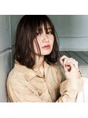 透け感ボブ
