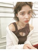 【SeeK NEXT島貫】フェザーボブ　ハイトーンカラー