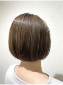 黒髪/ボブルフ/ネビージュ/小顔/ワンレン/ボブ/ショート/前髪