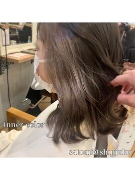 ワット 原宿店(W) 原宿髪質改善ベージュカラーブリーチなし韓国レイヤーハイライト