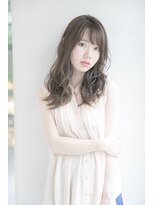 ルルディ バイ アフロディーテ銀座(luludi by APHRODITE)&nbsp;黒髪/グレーベージュ/レイヤーロング/前髪パーマ/銀座