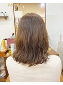 肩下ゆるふわデジタルパーマ