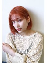 スピガ(SPIGA)&nbsp;アプリコットカラー切りっぱなしボブ