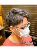 清潔感◎メンズショート×前上げ刈り上げスタイル