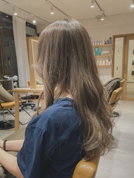 クラップス 上大岡(CLAPS) ハイトーン/ミルクティーグレージュ/ロング【2ブリーチ】