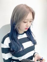 コワファーストナガサキシャンプーボーイ(COIFF1RST NAGASAKI SHAMPOO BOY)&nbsp;ブリーチ2回 デザインカラー