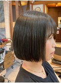 切りっぱなしボブ
