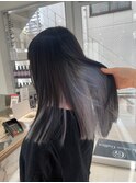【川辺晴加】黒髪ダークカラー/インナーカラー