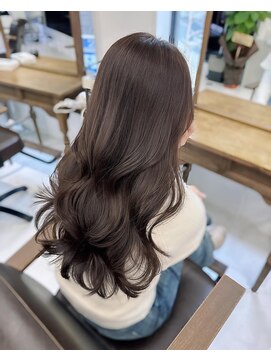 ハピネス 梅田茶屋町店(HAPPINESS) グレーベージュ/グレージュカラー/レイヤーロング