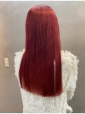 赤髪/ボルドー/レッド/艶髪/オージュア/推しカラー