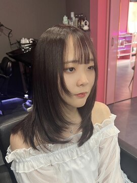 ヴィアンジュ(viange) #ダークブラウン#ブラウンカラー#韓国レイヤー#レイヤーカット