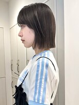 ガーデンヨコハマ(GARDEN YOKOHAMA)&nbsp;切りっぱなしボブネビージュ前髪 イメチェンシアーカラー小顔