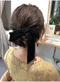 結婚式アレンジリボンシニヨン【椋井アノ】