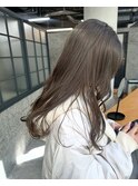 【ブリーチなしダブルカラー】透け感ブラウンべージュ★
