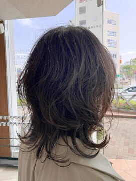 アース 三田南ウッディタウン店(HAIR&MAKE EARTH) ゆるふわ大人可愛い♪デジタルパーマミディアムくせ毛風パーマ
