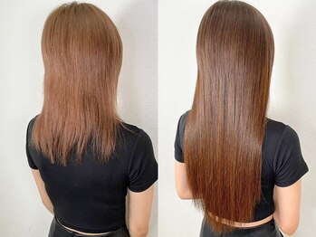 アンククロス 表参道(ANKH CROSS)の写真/ストレート×エクステが人気◎癖毛を伸ばして整え、高品質エクステで馴染ませ綺麗なロングヘア長持ち☆