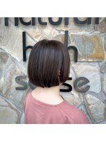 ナチュラルハイセンス 本店(natural high sense) ミニボブ×グレージュカラー 似合わせカット/町屋駅