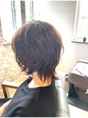 ウルフショート×くせ毛風コスメカール