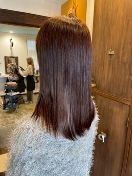 アズグロウヘアー(AS GROW HAIR) アプリコットオレンジシルキーグロウストレート