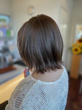 セルボーン ボブ/外ハネ/内巻き/アッシュグレージュ