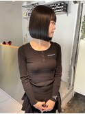 切りっぱなしボブ