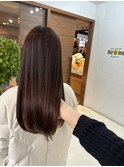ロング艶髪カラーエアージーモ流髪質改善