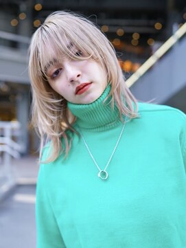 ギークス(GEEKS) 【GEEKS渋谷】ハッシュカット/ミルクティー/冬カラー/ネオウルフ