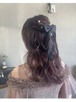 シアン(cyan)&nbsp;ふわふわハーフアップアレンジ