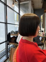 インス(ensue)&nbsp;◎大人ミニボブ×小顔カット◎20代30代40代暗髪グレージュ