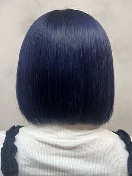 エルフレームバイワンラヴェスト(L'FLAME by one Lovest) 艶仕込みネイビーミニボブ