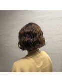 パーマ風ボブ
