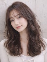 ジェニーバイメノン(JENNIE by Menon)&nbsp;コテ巻き風デジタルパーマ　レイヤーロング