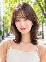 ロティー 天神(loty)&nbsp;レイヤー ミディアム 小顔カット 似合わせ 赤み消し 髪質改善