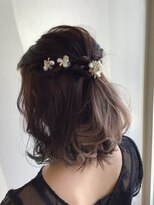 クレールボワス 引佐店(Clair,e bois) ハーフアップヘアアレンジ