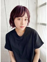 ナル 新宿(nalu) nalu新宿/髪質改善/縮毛矯正/透明感/丸みショート/新宿
