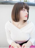 平行グラデーションショートボブ☆