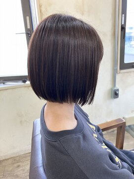 ジュール(Jule) 【Jule】お客様スナップ◇ぱつっとミニボブ◇首元美人　神戸