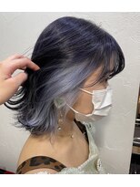 ロア 福岡天神本店(LORE)&nbsp;インナーカラー/ホワイトシルバー/nana